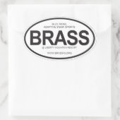 Ovale BRASS Sticker (Sac)