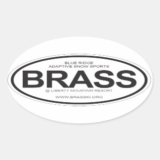 Ovale BRASS Sticker
