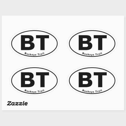 Ovale Buckeye Trail Oval Sticker (Feuille)