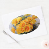 Ovale "California Poppies" par Paul de Longpre - Sticker (Enveloppe)