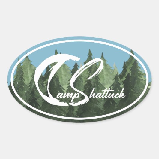 Ovale Camp Shattuck - Sticker (Devant)
