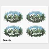 Ovale Camp Shattuck - Sticker (Feuille)