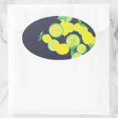 Ovale Chance citrons bio Sticker (Sac)