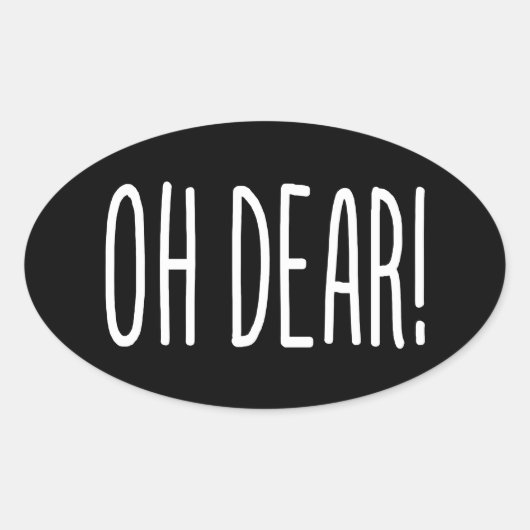 OVALE CHER ! OVAL STICKER (Devant)