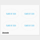 Ovale Classe de sticker 2020 (Feuille)