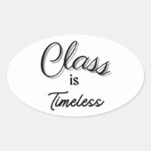 Ovale Classe est Sticker intemporel (Devant)
