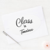 Ovale Classe est Sticker intemporel (Enveloppe)