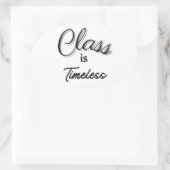 Ovale Classe est Sticker intemporel (Sac)