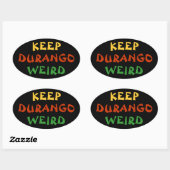 Ovale Conserver Durango Sticker bizarre (Feuille)