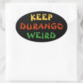Ovale Conserver Durango Sticker bizarre (Sac)