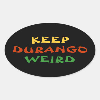 Ovale Conserver Durango Sticker bizarre