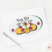 Ovale Cooker Said Yes, Sir Sticker – Funny Kitchen Quote (Enveloppe)