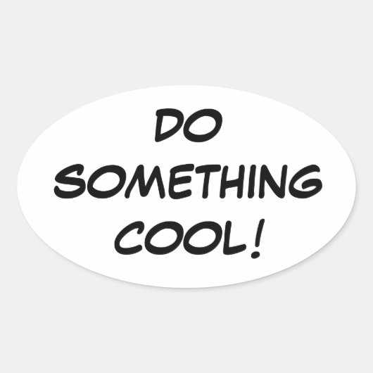 OVALE COOL STICKER (Devant)