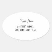 Ovale Custom Oval Shaped Sticker (Devant)