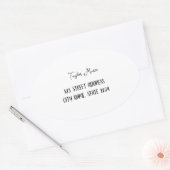 Ovale Custom Oval Shaped Sticker (Enveloppe)