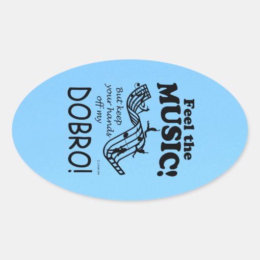 Ovale Dobro Sentez La Musique Oval Sticker (Devant)