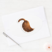 Ovale Donkey tail mini sticker sheet for party bag (Enveloppe)