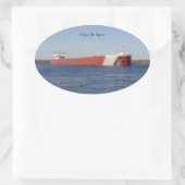 Ovale Edgar B. Speer sticker (Sac)