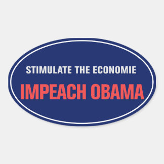 Ovale Empêcher Obama Sticker