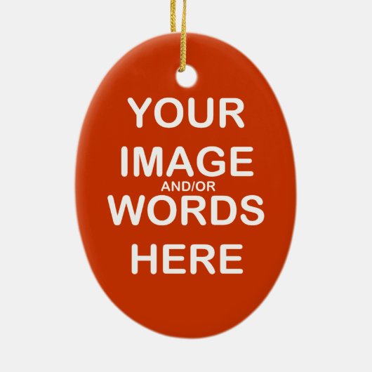 Ovale En Céramique 2 CÔTÉS / FAITES-LE VOUS-MÊME ~ Ornement (Dos)