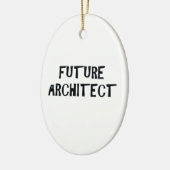 Ovale En Céramique Futur ornement d'architecte (Gauche)