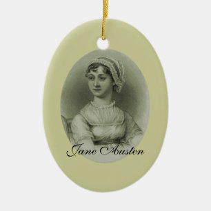 Ovale En Céramique Il n'y a aucun charme. Ornement de Jane Austen