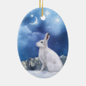 Ovale En Céramique Lune sentinelle Ornement (Dos)