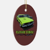 Ovale En Céramique Ornement avec la conception classique de Cudas (Droite)