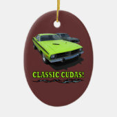 Ovale En Céramique Ornement avec la conception classique de Cudas (Devant)