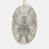 Ovale En Céramique Ornement d'Arkhangel Raguel (Gauche)