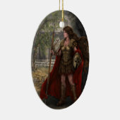 Ovale En Céramique Ornement d'Athéna de déesse (Droite)