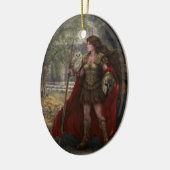 Ovale En Céramique Ornement d'Athéna de déesse (Gauche)