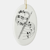 Ovale En Céramique Ornement de cannelure (Droite)