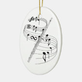 Ovale En Céramique Ornement de cannelure (Gauche)