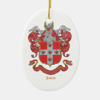 Ovale En Céramique Ornement de crête de Jewett