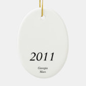 Ovale En Céramique Ornement de Fox (Dos)