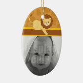 Ovale En Céramique Ornement de lion (Droite)