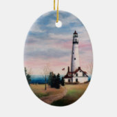 Ovale En Céramique Ornement de phare de point de vent (Dos)