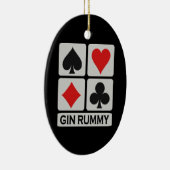 Ovale En Céramique Ornement de rami (Droite)