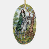 Ovale En Céramique Ornement d'innocence (Droite)