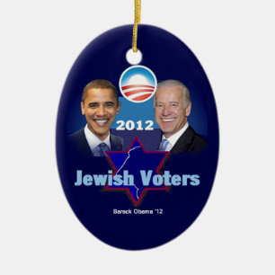 Ovale En Céramique Ornement juif d'Obama