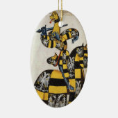 Ovale En Céramique Ornement médiéval de chevalier (Droite)