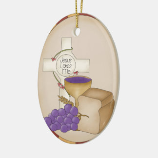 Ovale En Céramique Ornement religieux ou tenture de première