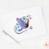 Ovale Espoir de paix - Sticker (Enveloppe)