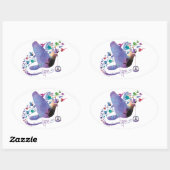 Ovale Espoir de paix - Sticker (Feuille)