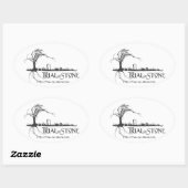 Ovale Essai Par Sticker Oval De Pierre (Feuille)