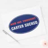 Ovale Et Nous Pensons Que Carter A Sucé Sticker (Enveloppe)