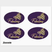 Ovale Fab Iz, Comme Sticker Oval De Fab Duz (Feuille)