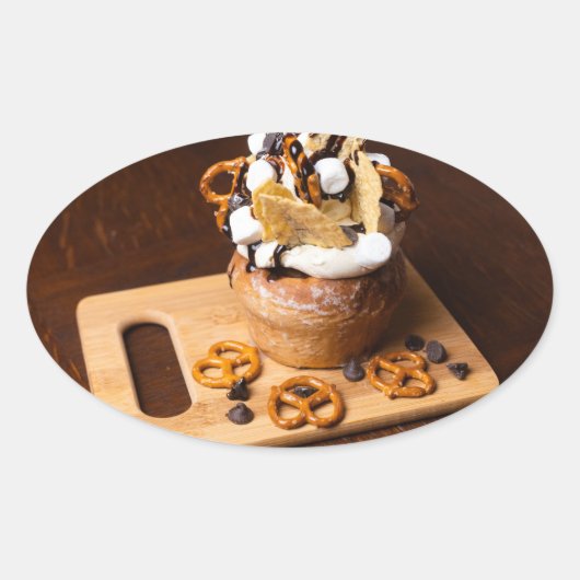 Ovale Food Sticker for Packaging (Devant)