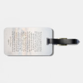 Ovale foto Strand Sunrise Memorial Bagagelabel (Achterkant horizontaal)